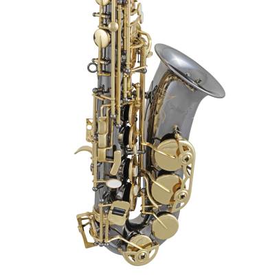 SAS411B Intermediate Alto Saxophone with Case - Black Nickel Finish