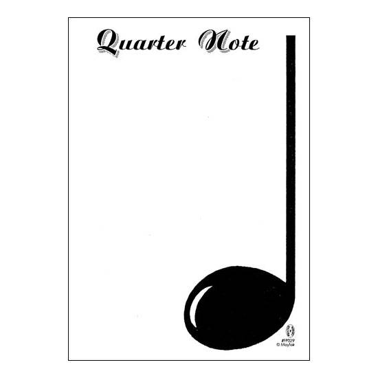 Quarter Note Block Pad (320 Sheets)