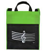 AIM Gifts - Reusable Tote Bag with Treble Clef - Lime Green