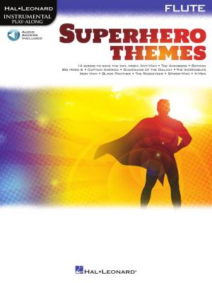 Superhero Themes: Instrumental Play-Along - Flute - Book/Audio Online