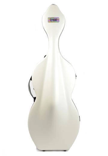 Hightech Shamrock Cello Case with Wheels - White