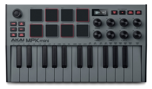 Akai - MPK mini MKIII 25-Key Mini MIDI Controller - Special Edition Grey