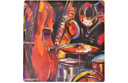 AIM Gifts - Jazz Upright Bass Stone Drink Coaster