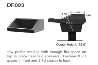 Dual 15KL Console with 803 Racks - Mahogany Trim