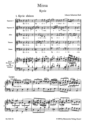 Mass in B minor, BWV 232 - Bach/Muller/Smend - Vocal Score