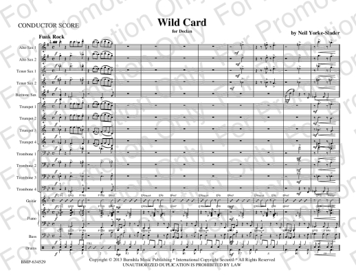 Wild Card - Yorke-Slader - Jazz Ensemble - Gr. Medium Easy