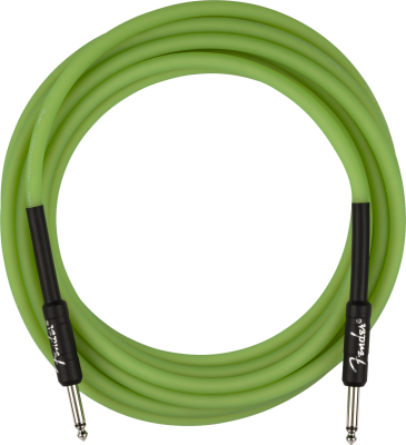 Pro Glow in the Dark Instrument Cable, Green - 18.6 ft