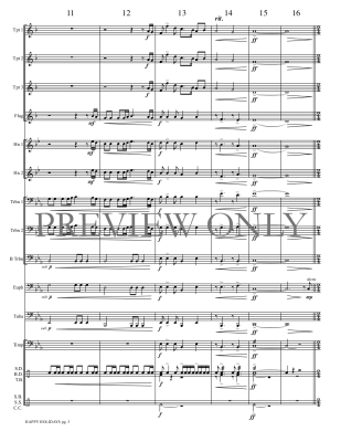 Happy Holidays - Boothe - Brass Choir - Gr. Medium