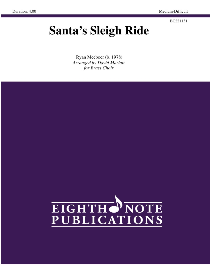 Santas Sleigh Ride - Meeboer - Brass Choir - Gr. Medium-Difficult
