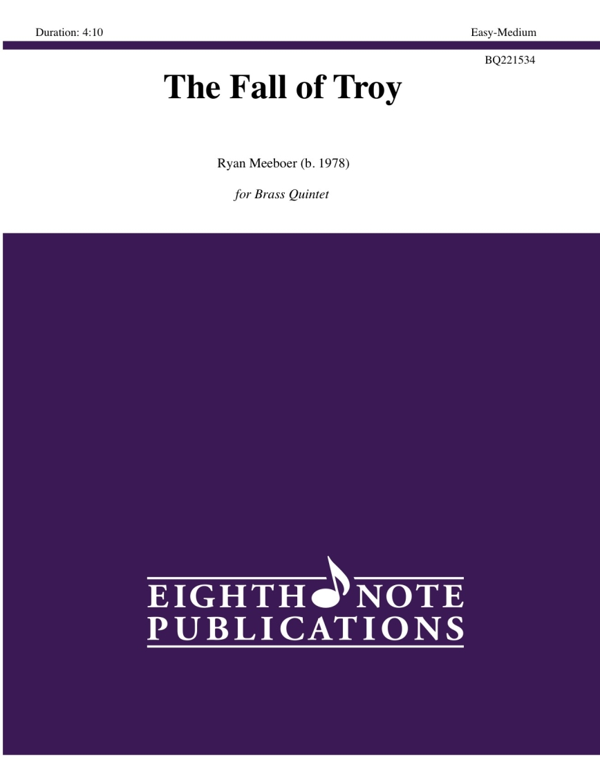The Fall of Troy - Meeboer - Brass Quintet - Gr. Easy-Medium