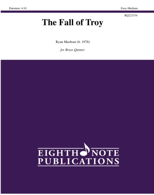 Eighth Note Publications - The Fall of Troy Meeboer Quintette de cuivres Niveau facile  intermdiaire