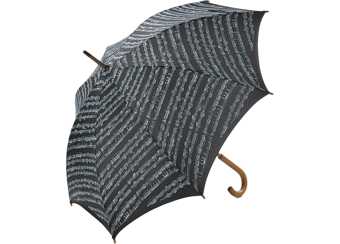 Executive Umbrella with Wood Handle - Sheet Music