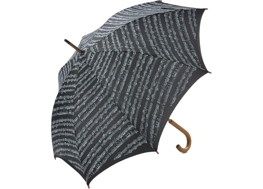 AIM Gifts - Executive Umbrella with Wood Handle - Sheet Music