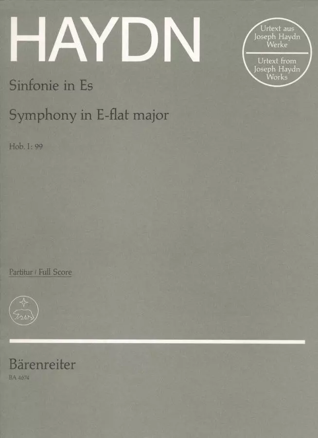 Symphony no. 7 E-flat major Hob.I:99, London - Full Score