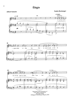 Nineteenth Century French Art Songs Vol. 1 - Medium, High Voice/Piano - Book
