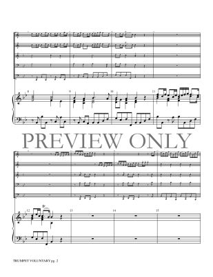 Trumpet Voluntary No. 1 - Boyce/Marlatt - Brass Quintet/Organ - Gr. Medium-Difficult
