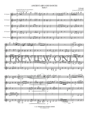 Ancient Airs and Dances, Suite 1 Balletto - Respighi/Marlatt - Clarinet Quintet - Gr. Medium-Difficult