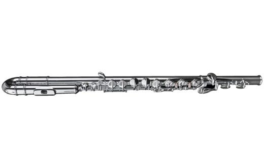 DZA100 Alto Flute Straight and Curved Headjoint - Silver Plated Body