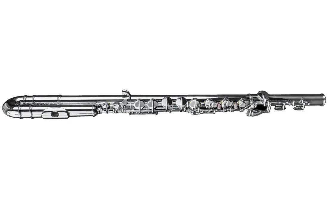 DZB Silver Plated Bass Flute - Curved Headjoint