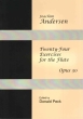 Progress Press - Twenty-Four Exercises for the Flute, Opus 30 - Anderson/Peck - Flute - Book