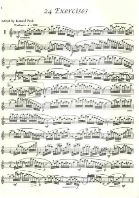 Twenty-Four Exercises for the Flute, Opus 30 - Anderson/Peck - Flute - Book