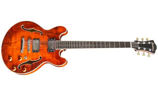 Eastman Guitars - T184MX Thinline Hollowbody Electric Guitar with Hardshell Case - Classic Finish