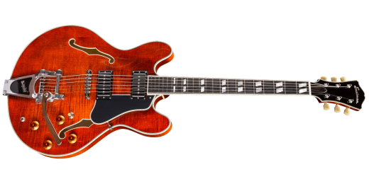 Eastman Guitars - T486B Thinline Hollowbody Electric Guitar with Bigsby and Hardshell Case - Classic Finish