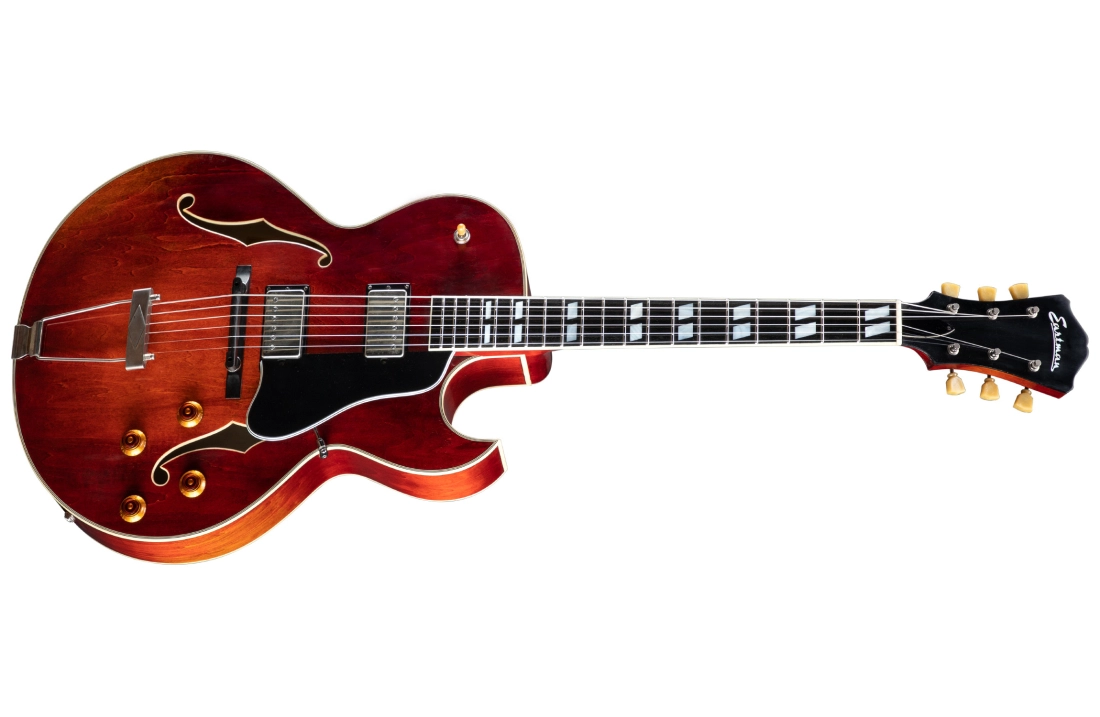 Guitare électrique T49D/V à corps creux et table bombée, vernis antique (fini Classic)