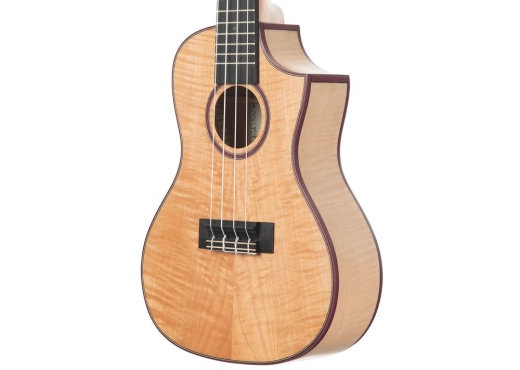 Solid Flame Maple Tenor Cutaway Ukulele