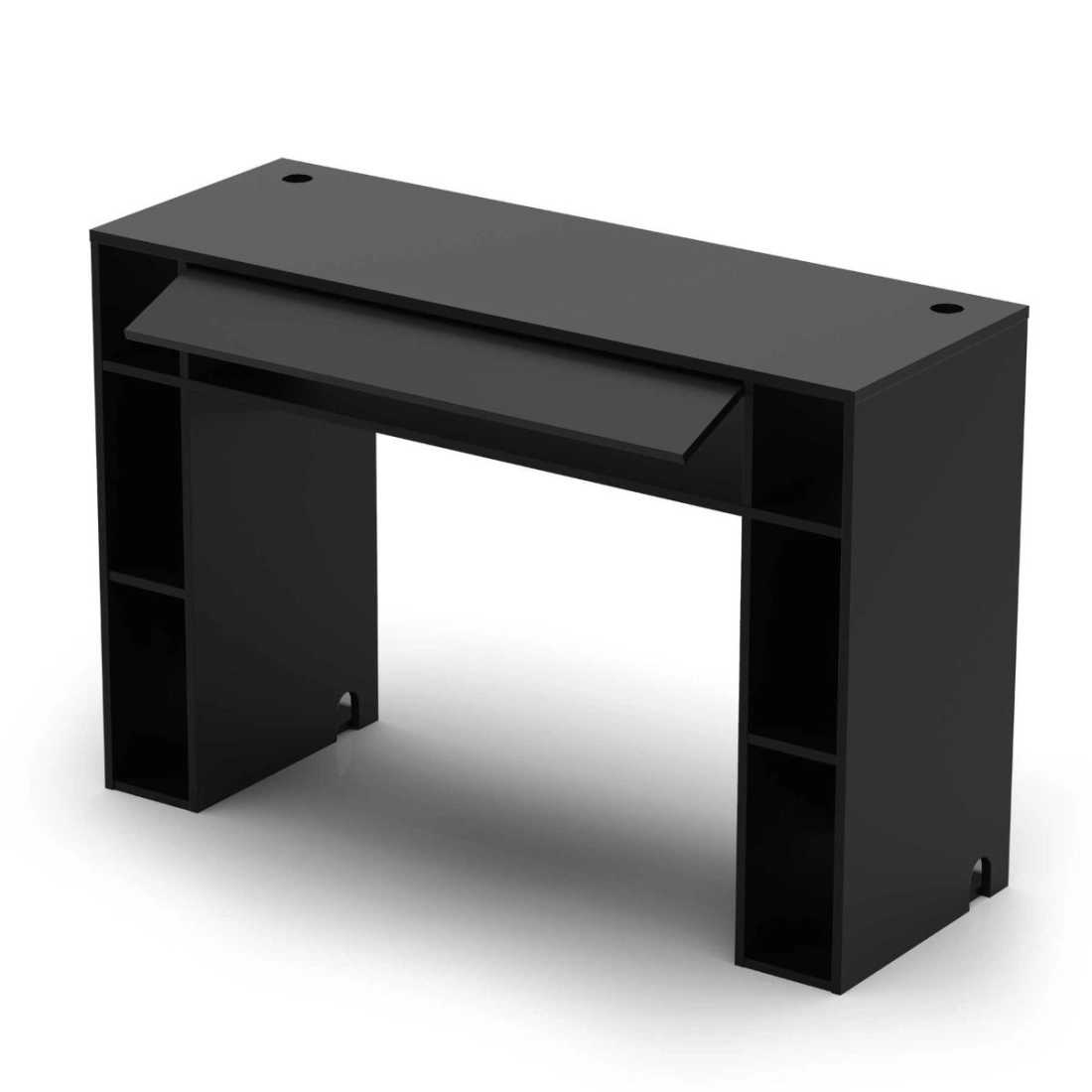 Modular Mix Station with Vinyl Storage - Black