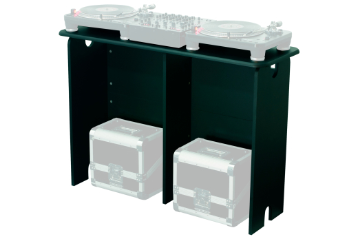 DJ Mix Station with Vinyl Storage - Black