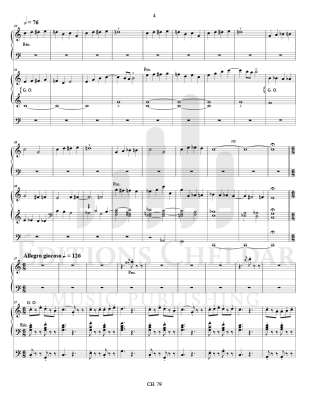 Variations sur \'\'D\'ou viens-tu, bergere?\'\' - Bedard - Organ Duet - Sheet Music