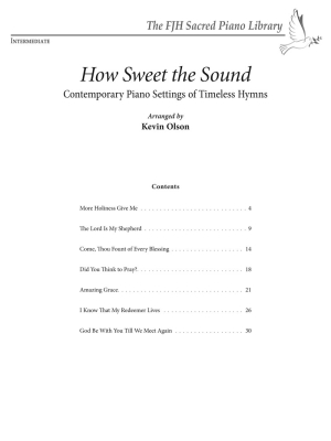 How Sweet the Sound - Traditional/Olson - Piano - Book