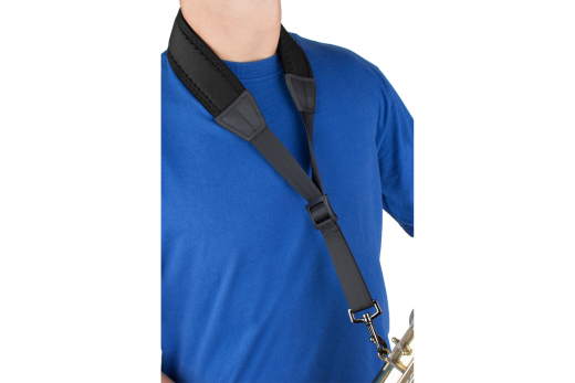 N305M Neoprene Saxophone Neck Strap with Metal Snap, Size 24\'\' Tall