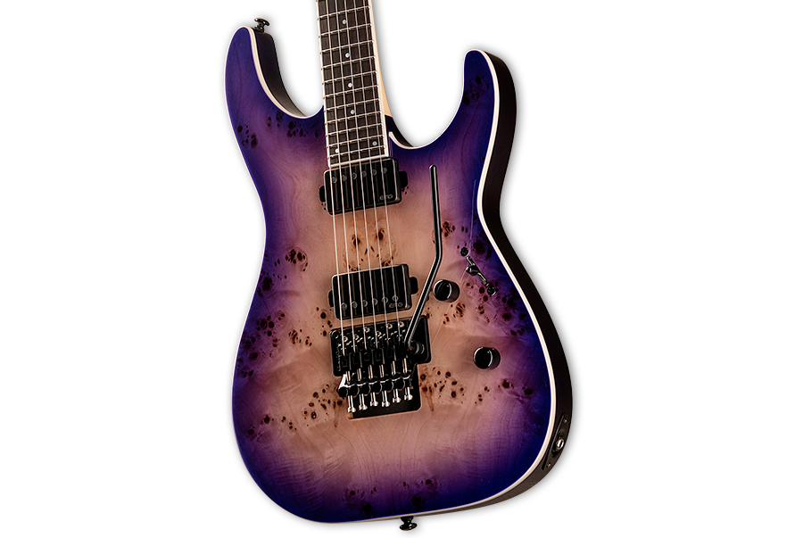 ESP Guitars LTD Deluxe M1000 Electric Guitar Purple Natural Burst Long & McQuade