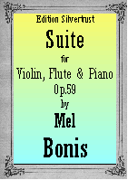 Suite for Violin, Flute & Piano, Op.59 - Bonis - Score/Parts