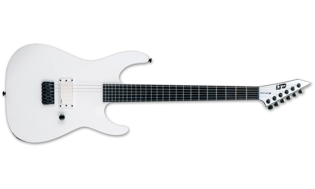 LTD M-HT Artic Metal Electric Guitar - Snow White Satin