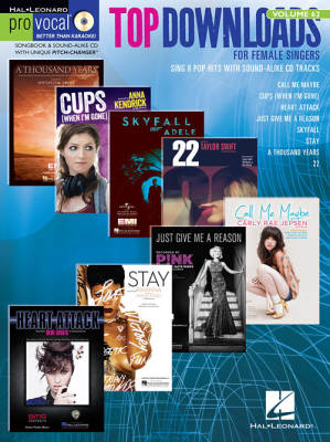 Hal Leonard - Top Downloads: Pro Vocal Womens Edition Volume 62 - Book/CD
