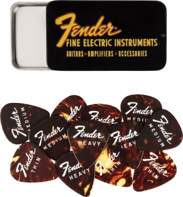 Fender - Fine Electric Pick Tin 12-Pack