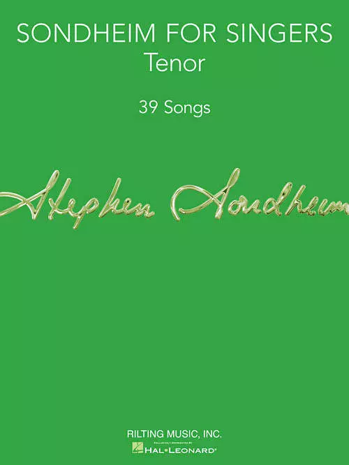 Sondheim For Singers - Sondheim/Walters - Tenor Voice/Piano - Book