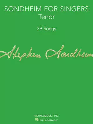 Sondheim For Singers - Sondheim/Walters - Tenor Voice/Piano - Book