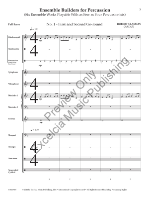 Ensemble Builders for Percussion - Clayson - Percussion Ensemble - Score/Parts
