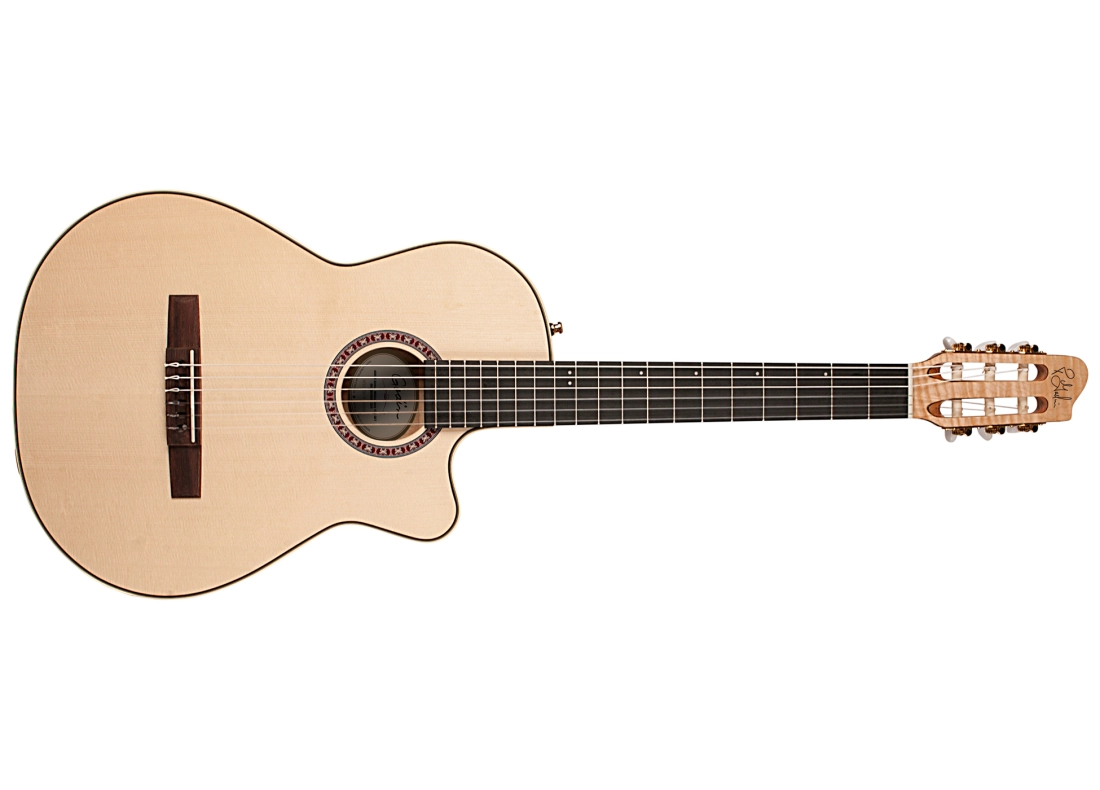 Arena CW Nylon String Acoustic/Electric Guitar - Natural Flame Maple