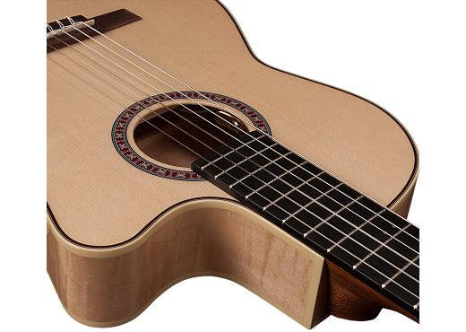 Arena CW Nylon String Acoustic/Electric Guitar - Natural Flame Maple