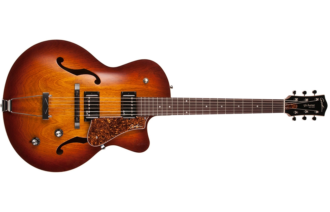 5th Avenue CW Kingpin II HB Hollowbody Guitar - Cognac Burst