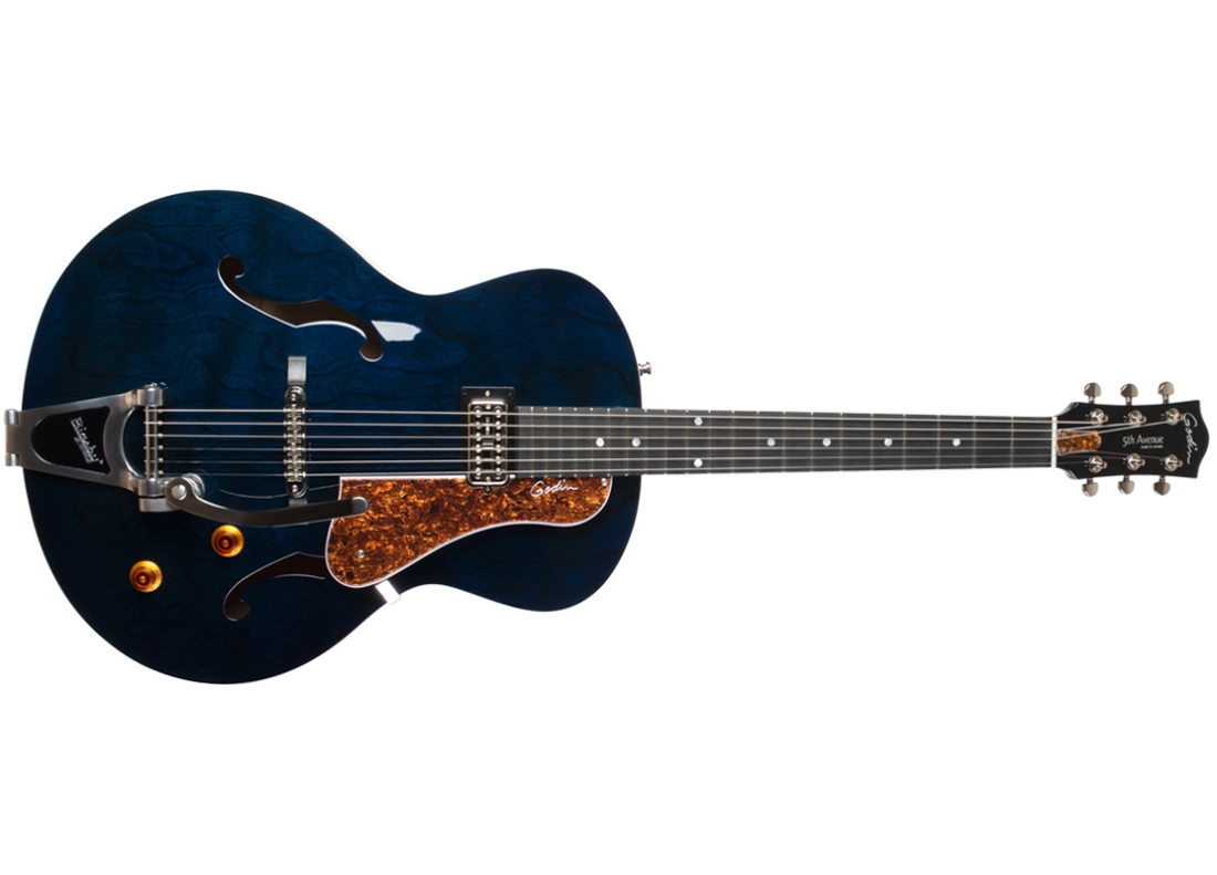 5th Avenue Night Club Hollowbody Guitar - Indigo Blue