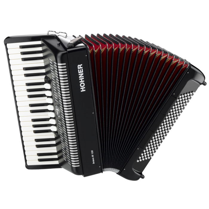 Bravo III 120 Piano Accordion - Black