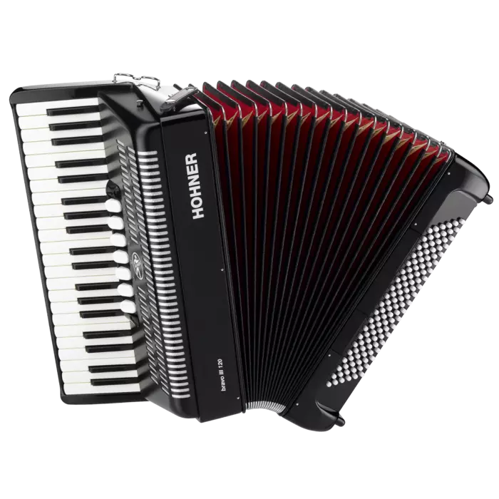 Bravo III 120 Piano Accordion - Black