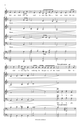My Feet Are Tired, But My Soul Is Resting - Thomas/Kirchner - SATB