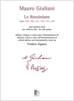 Le Rossiniane Op. 119, 120, 121, 122, 123, 124 - Giuliani/Zigante - Classical Guitar - Book